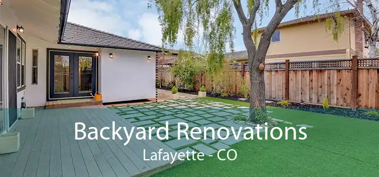 Backyard Renovations Lafayette - CO
