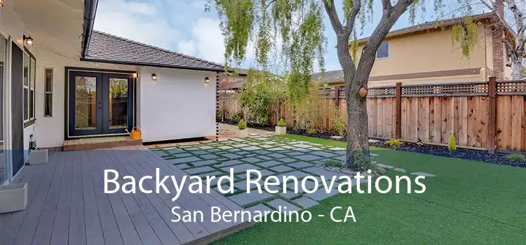 Backyard Renovations San Bernardino - CA