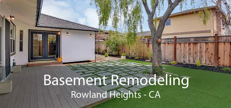 Basement Remodeling Rowland Heights - CA