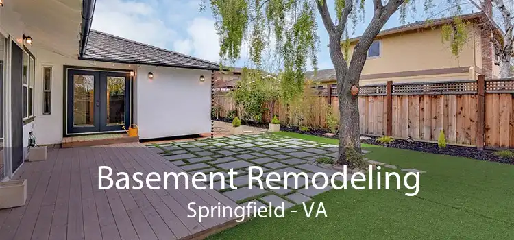 Basement Remodeling Springfield - VA