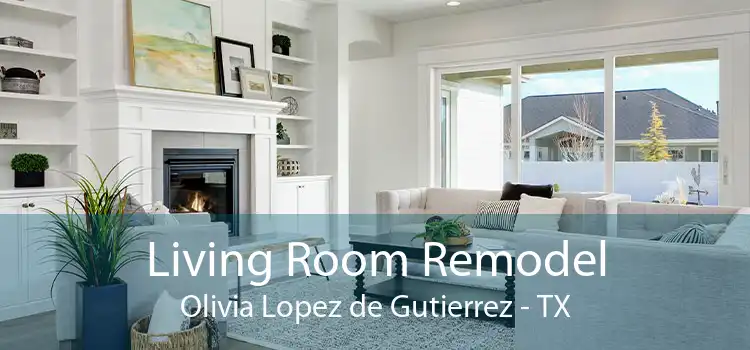 Living Room Remodel Olivia Lopez de Gutierrez - TX