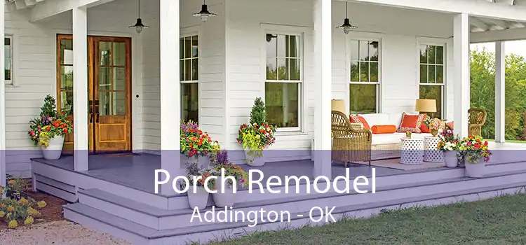 Porch Remodel Addington - OK