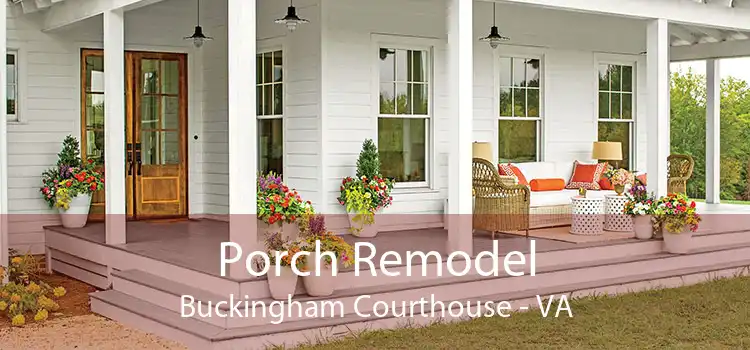Porch Remodel Buckingham Courthouse - VA